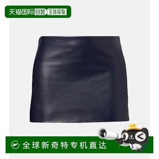 Jett 皮革迷你半身裙 香港直郵KHAITE blue藍色 舒適 女士 1h可退