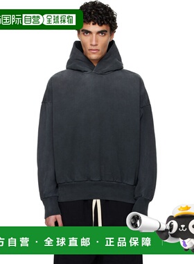 1h可退 香港直邮essentials fear of god 男士 灰色连帽衫 FG25FW
