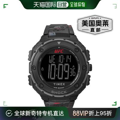 Timex 男式 50 毫米聚氨酯手表 TW2V85100JR - 黑色 【美国奥莱】