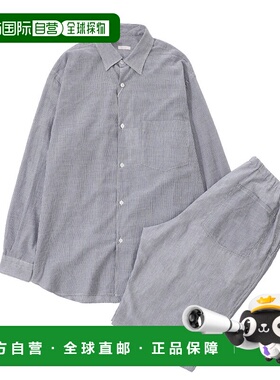 1h可退 日本直邮COMOLI男士印度手织纯棉睡衣套装 舒适柔软透气