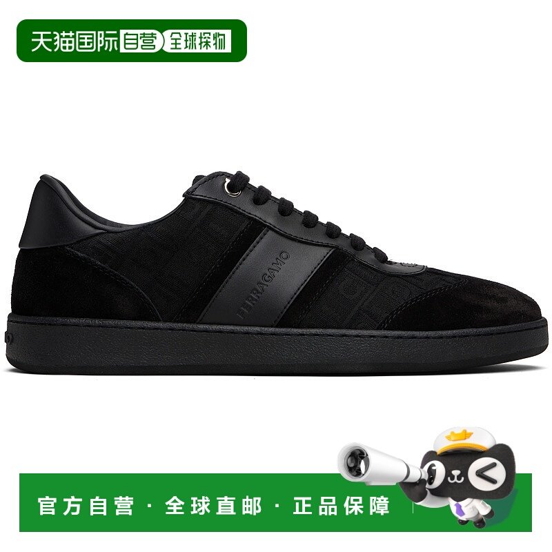 1h可退 香港直邮Salvatore Ferragamo 菲拉格慕 男士 黑色 Signat
