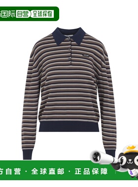 1h可退 香港直邮潮奢 Miu Miu 缪缪 女士 ALBINO 棕色棉质Polo衫