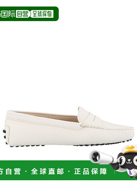 香港直发Tod’s托德斯女士白色圆头乐福鞋百搭XXW00G000105J1