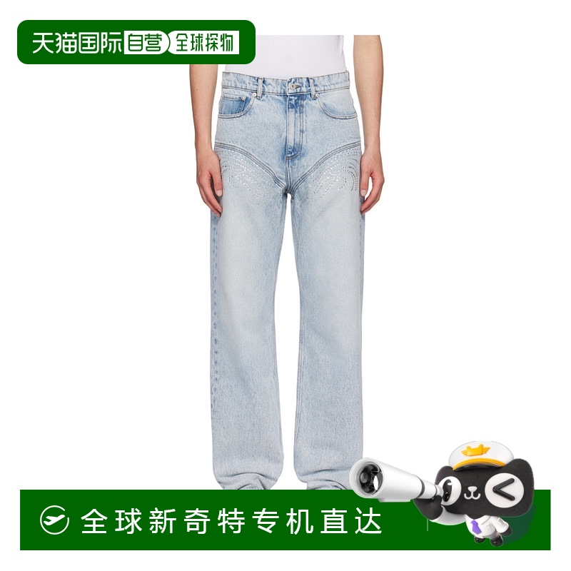 1h可退 香港直邮Y/PROJECT 男士牛仔裤 E207PA016ICEBLUE AW2024