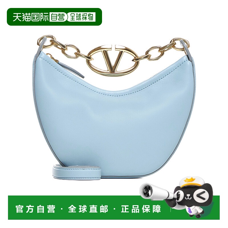香港直邮Valentino 迷你 VLOGO MOON HOBO单肩包 WB0Q43PHV