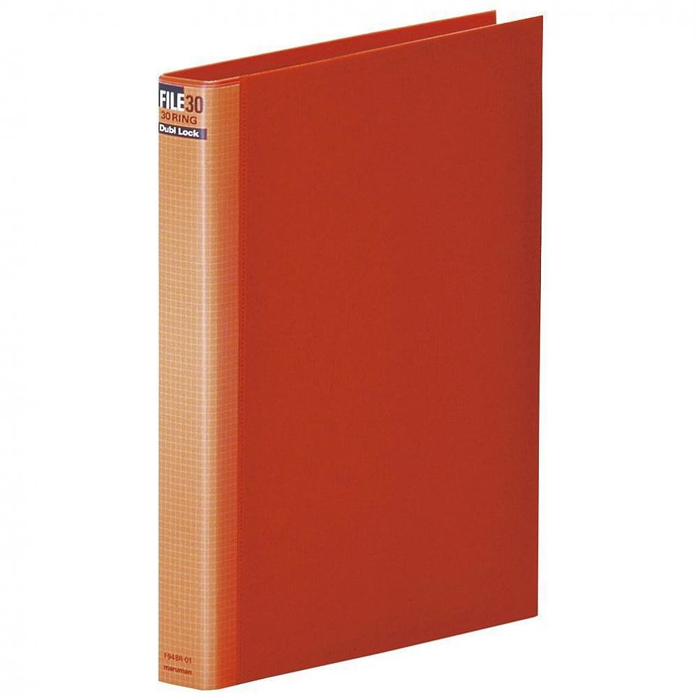 日本直邮Maruman满乐文 金属活页夹 A4 30孔 宽38mm 红色F948R-01