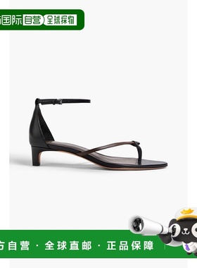 香港直邮VINCE 女士 Siri two-tone 皮质凉鞋 J4943L1001BLACKBRO