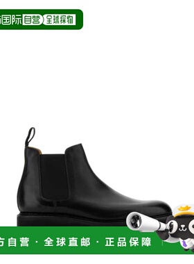 1h可退 香港直邮John Lobb 男士 LAWRY 黑色皮质短靴 4A104OL1R