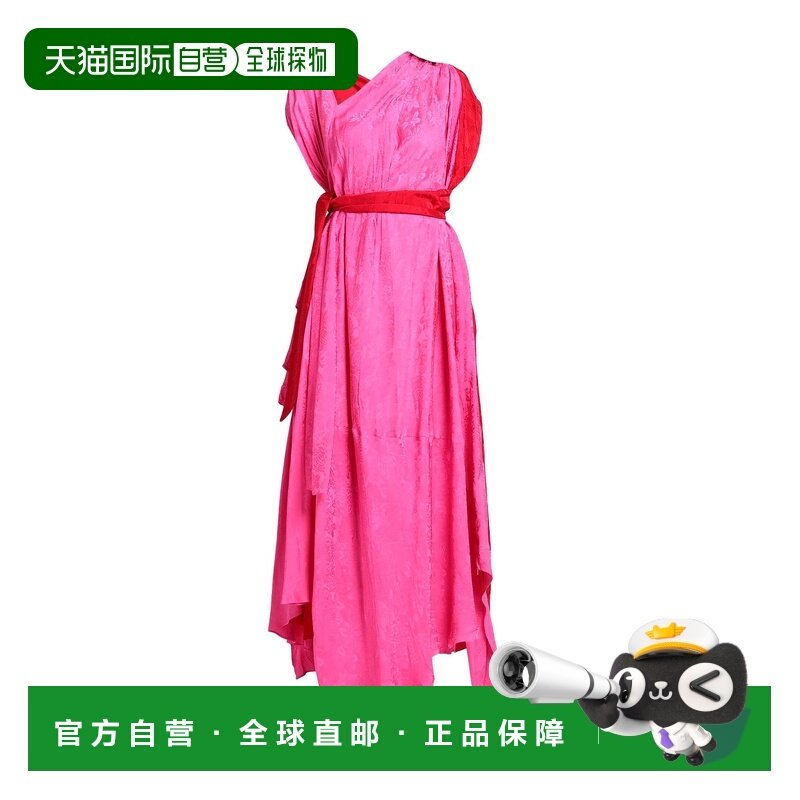 1h可退 香港直邮Balenciaga 巴黎世家 女士 长款连衣裙 pink粉色,女装/女士精品,连衣裙,淘宝优惠券,粉丝福利购,淘宝优惠卷