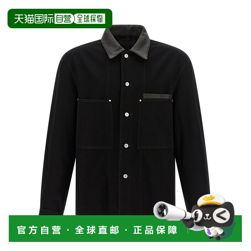 1h可退 香港直邮LEMAIRE 男士衬衫 SH1261LD1071BK999 CO 黑色 长