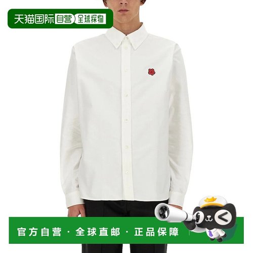 1h可退 香港直邮KENZO 男士衬衫 FE65CH4109LO01 AW2024 白色 Emb