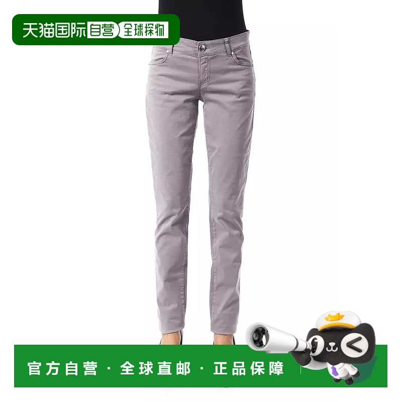 自营 BYBLOS 棉质牛仔裤和女式长裤 - 灰色 美国奥莱直发休闲裤