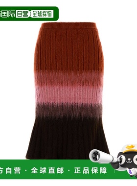 香港直邮FENDI 女士半身裙 FZQ994AYLTF1TIN AW2025 红色 GRADIEN