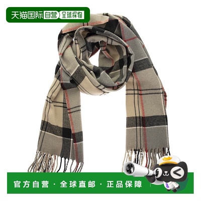 1h可退 香港直邮潮奢 Barbour 巴伯尔 男士 格纹围巾 USC0300USCT
