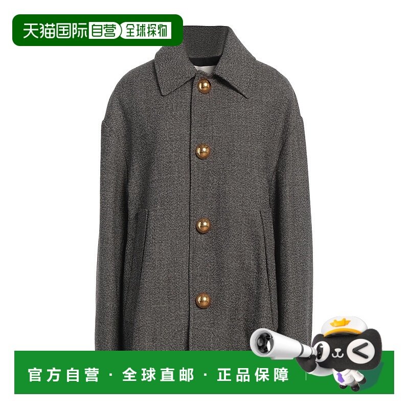 1h可退 香港直邮潮奢 Ami Paris 女士 大衣 brown棕色 舒适时尚