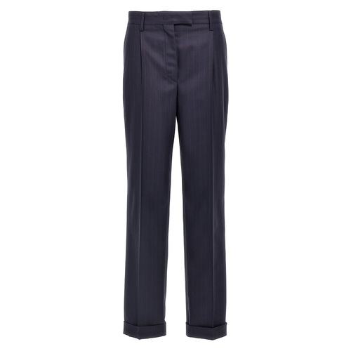 潮奢 Prada 普拉达 女士 细条纹长裤 P277ISOOO16PS