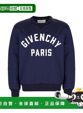 香港直邮GIVENCHY 男士卫衣 BM01CS1610410 AW2025 深蓝色 长袖卫