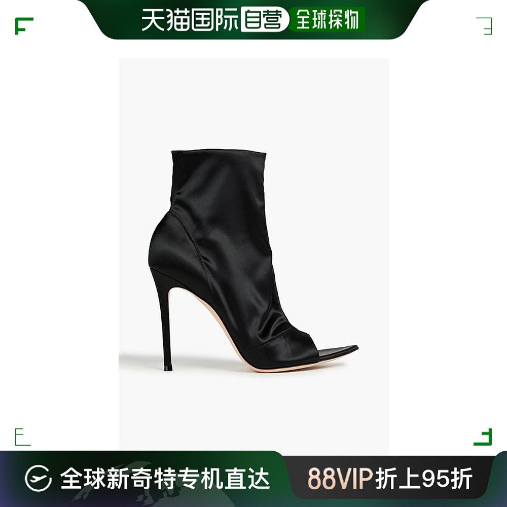 香港直邮潮奢 Gianvito Rossi 吉安维托 罗西 女士 Gotham 弹力缎 女鞋 时装靴 原图主图