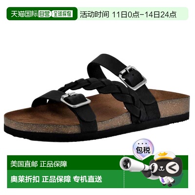自营White Mountain Huntington Black Nubuck  W25963-975 Women