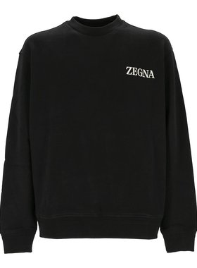 Z ZEGNA 男士卫衣 RUE522A8E872K09 AW2024 黑色 Zegna Sweaters