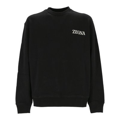 Z ZEGNA 男士卫衣 RUE522A8E872K09 AW2024 黑色 Zegna Sweaters