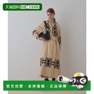 刺绣宽松卡夫坦连衣裙 1h可退 女装 CONTINENTAL 日本直邮GRACE