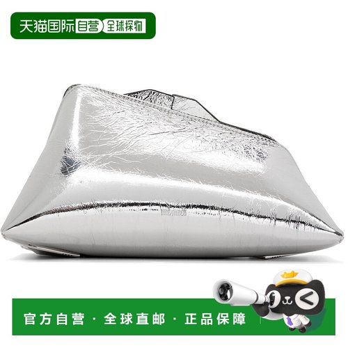 1h可退 香港直邮潮奢 The Attico 女士 银色 8:30 PM 手拿包 241W