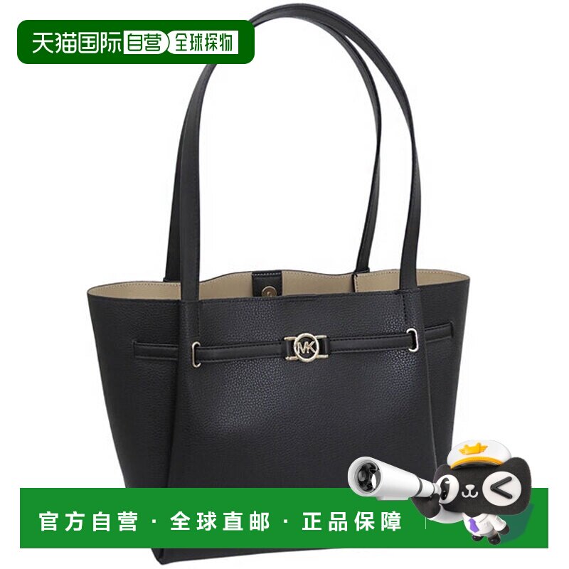 日本直邮Michael Kors 女士手提包皮革黑色D35F4G6RT3T-001可容纳