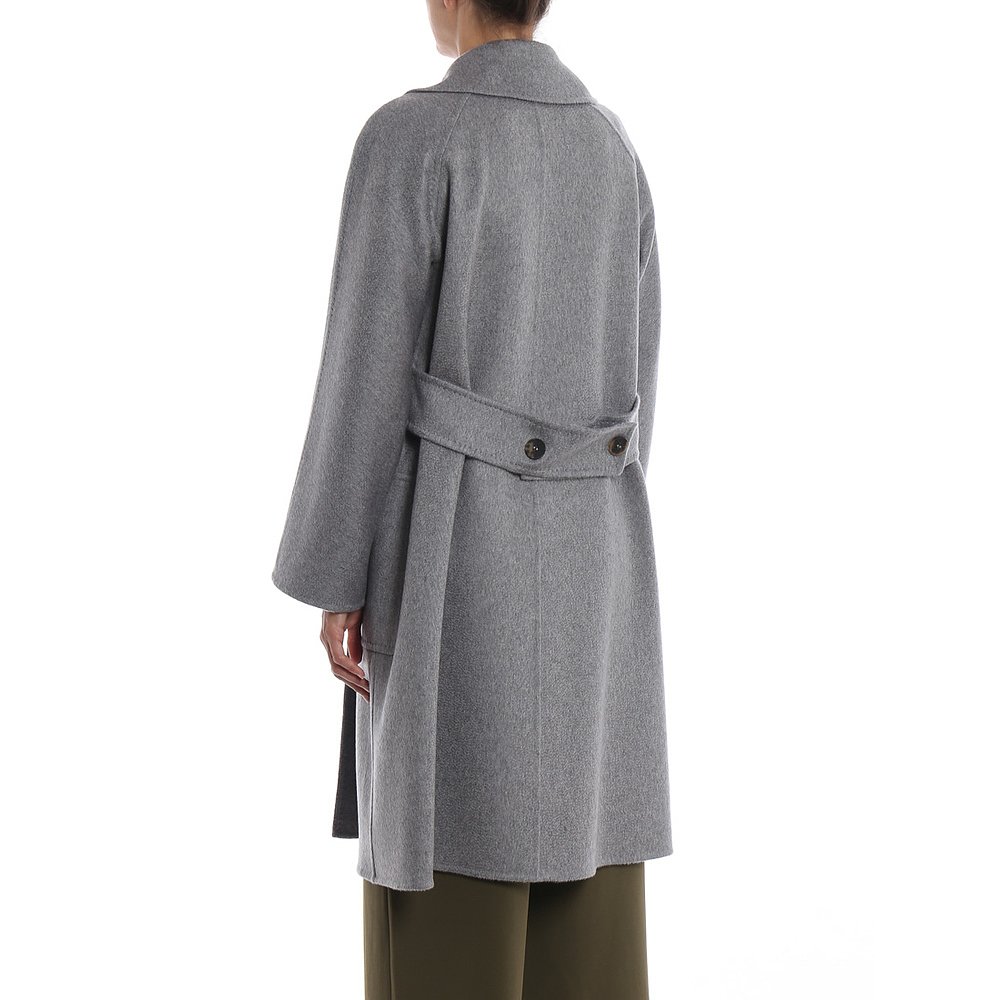 MAX MARA 女士外套 1016038906001 AW2018 黑色 双排扣大衣外套
