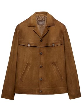 PRADA 男士夹克 UPW5671V97SOOOF0005 AW2025 棕色