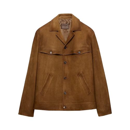 PRADA 男士夹克 UPW5671V97SOOOF0005 AW2025 棕色