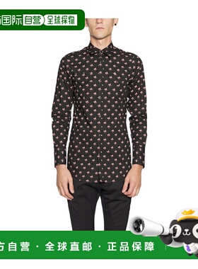 香港直邮DSQUARED2 男士衬衫 KDM010948209001S AW2019 黑色