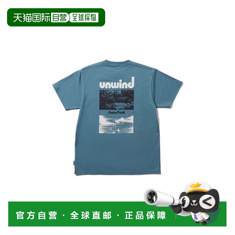 日本直邮Snow Peak Unwind T恤 M码 蓝色[无商家编号]户外