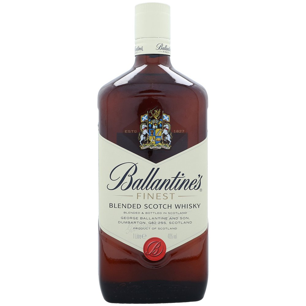 欧洲直邮ballantine's百龄坛特醇苏格兰威士忌40%1L原装进口