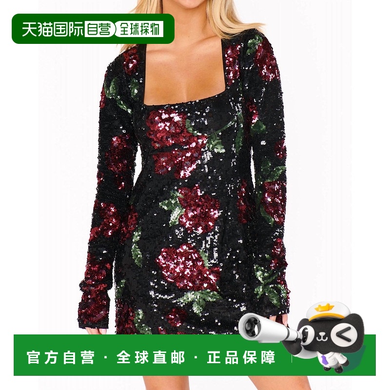 自营 show me your mumu今晚外出迷你连衣裙，送我玫瑰亮片 美国