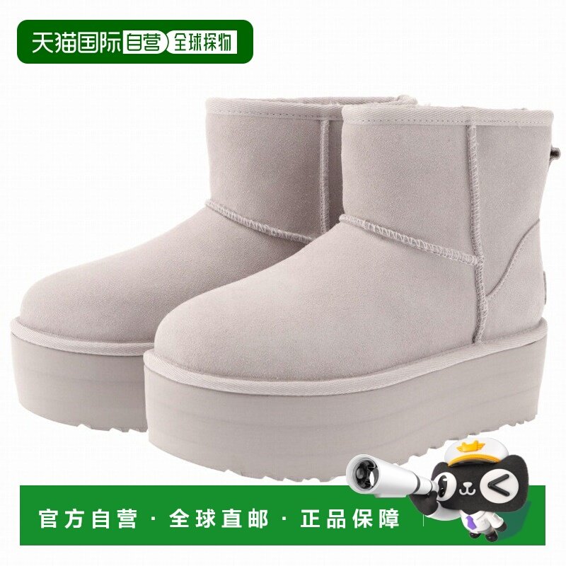 日本直邮UGG经典迷你厚底羊皮靴5厘米鞋跟1134991 0003 PSK