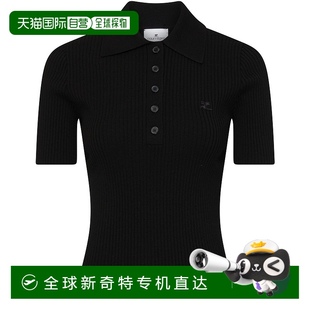 Signature Courreges 短袖 香港直邮潮奢 衫 罗纹针织 女士 polo