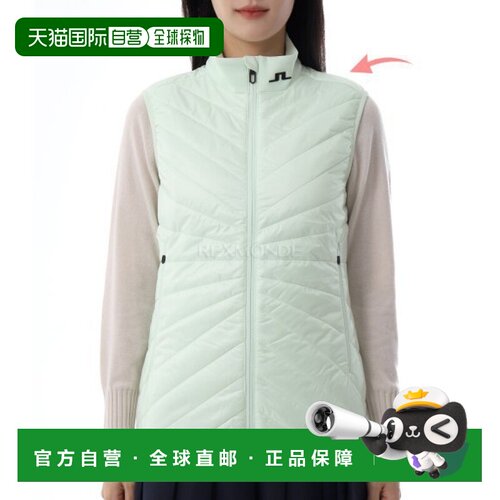 韩国直邮J.LINDEBERG Madde Quilt 混合背心 (GWOW13288-M047) 针