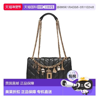 自营karl lagerfeldLafayette Shoulder - black/gold 美国奥莱直