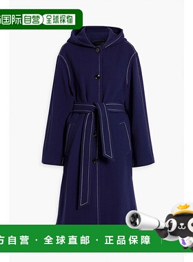 1h可退 香港直邮潮奢 Marni 玛尼 女士 Topstitched 羊毛混纺毛毡