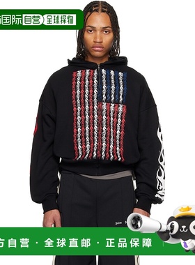 1h可退 香港直邮Palm Angels 棕榈天使 男士 黑色 Flames Flag Zi