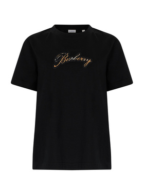 香港直邮BURBERRY 女士T恤 8120772163419A1189 SS2026 黑色