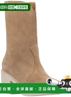 自营 Aquatalia Celesta 防风雨绒面革靴 - 香槟色 美国奥莱直发