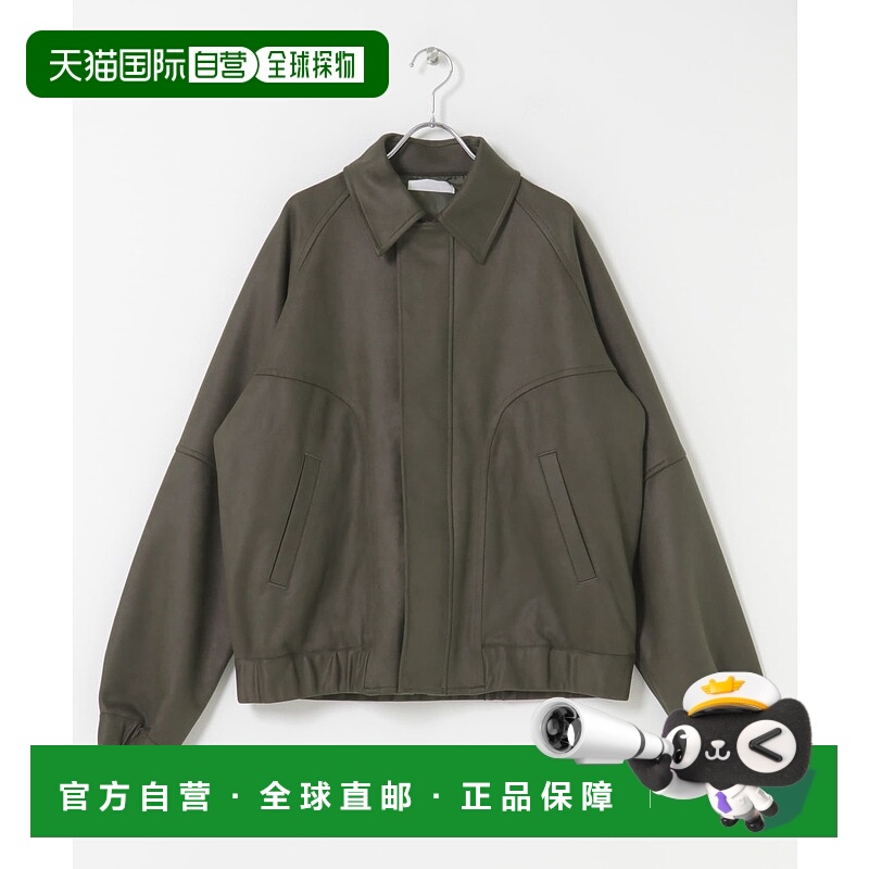 1h可退 日本直邮SENSE OF PLACE 男装 宽松版型 仿麂皮质感半拉链