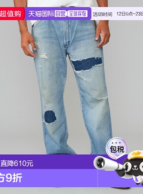 1h可退 日本直邮Lee男装13MWZ重塑丹宁裤 复古做旧直筒牛仔裤 WM0