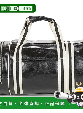Fred Perry 男士 CLASSIC BARREL BAG 运动包 黑色