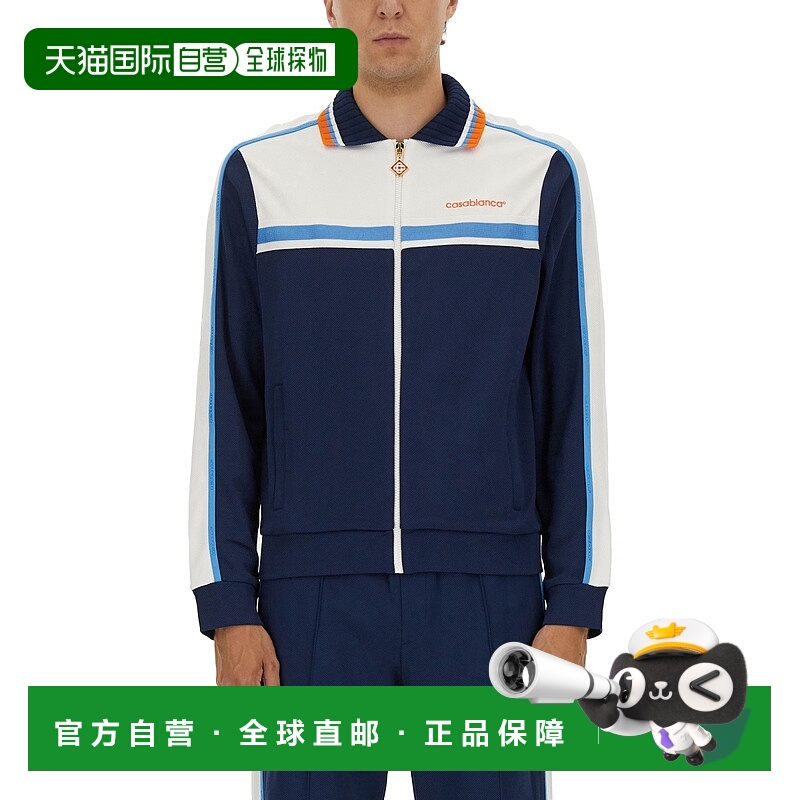 香港直邮Casablanca 男士 TRUCK 凸纹夹克 MPF25JTP39101NAVYWHIT