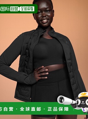 自营欧洲直邮On/昂跑 Climate系列女士黑色聚酯纤维反光标识夹克