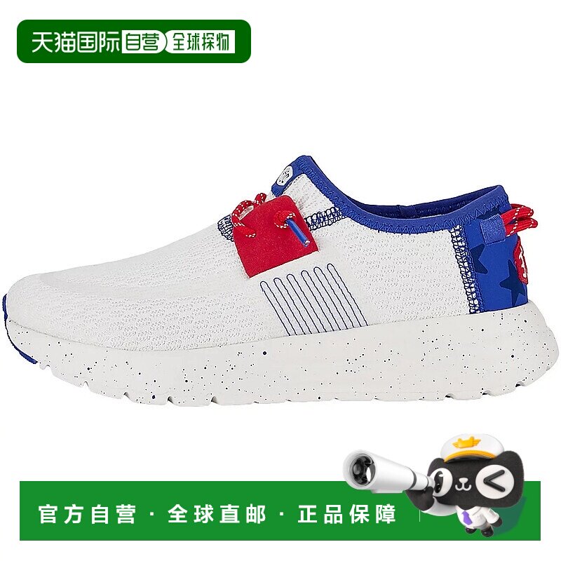 自营Hey Dude Sirocco 42665-4W9 Men's White Americana Slip-On