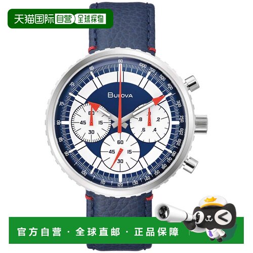 自营Bulova Men's Chronograph C 46mm Quartz Watch - blue 美国